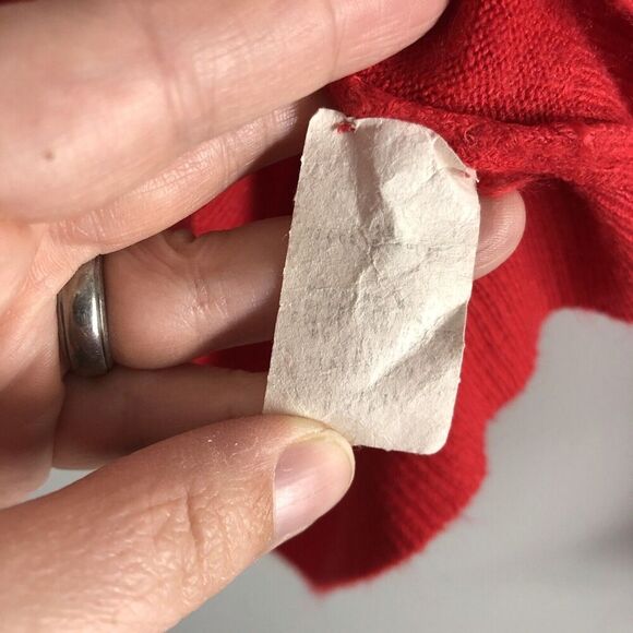 Designers Originals Womens‎ Size Large 40 Sweater Cherry Red Mock Neck 1/4 Zip - Picture 7 of 14